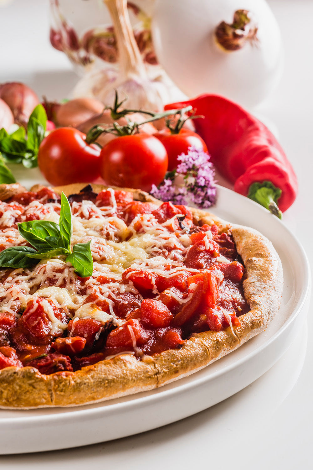 Gluten- en lactosevrije pizza