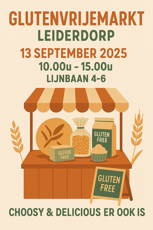 13 september 2025 glutenvrijemarkt Leiderdorp van 10- 15 u