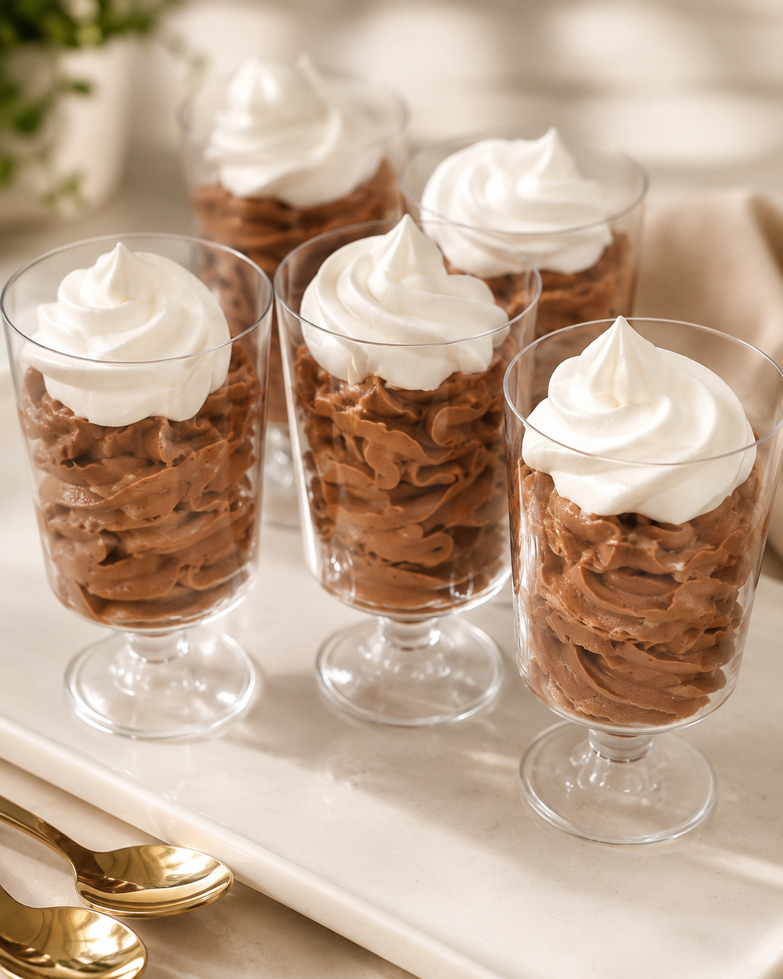 Lactose- en koemelkvrije chocolademousse