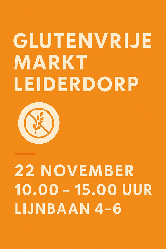 22 november 2025 Glutenvrijemarkt in Leiderdorp van 10.00-15.00u