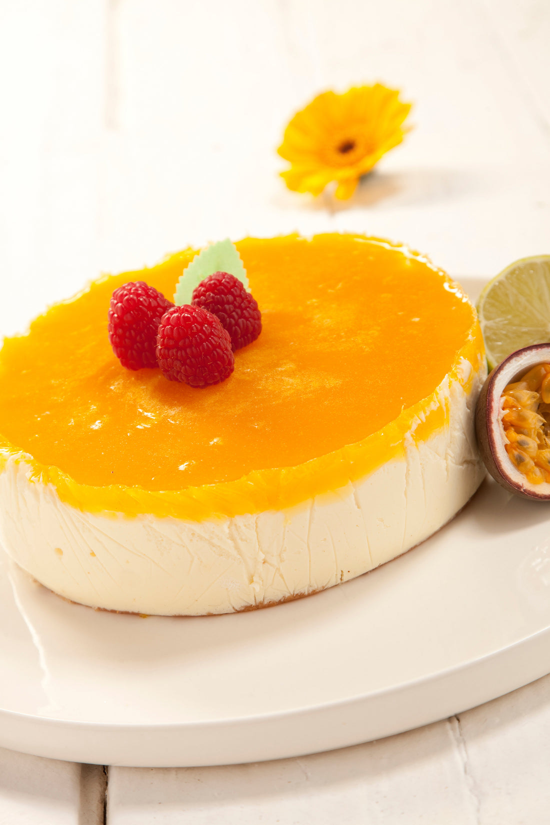 Yoghurtbavarois met passievruchten