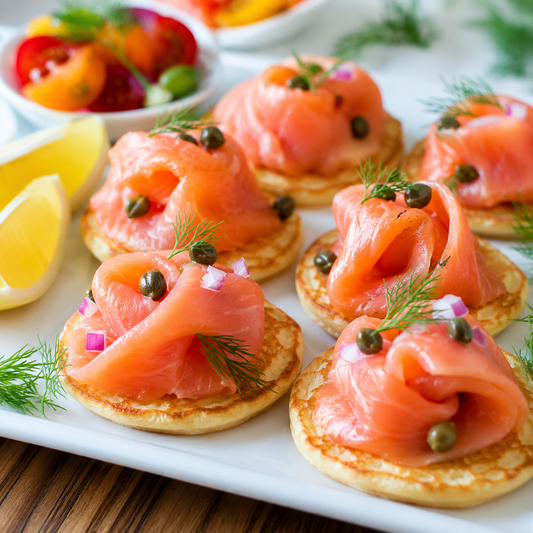 Gluten- en lactosevrij zalm hapje