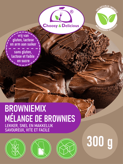 Browniemix – Vrij van gluten, lactose en arm aan suiker
