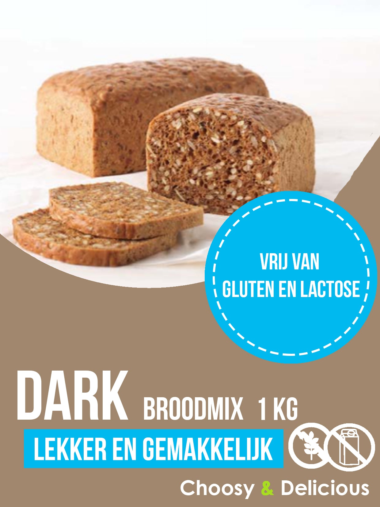 Dark broodmix - Gluten en Lactosevrij