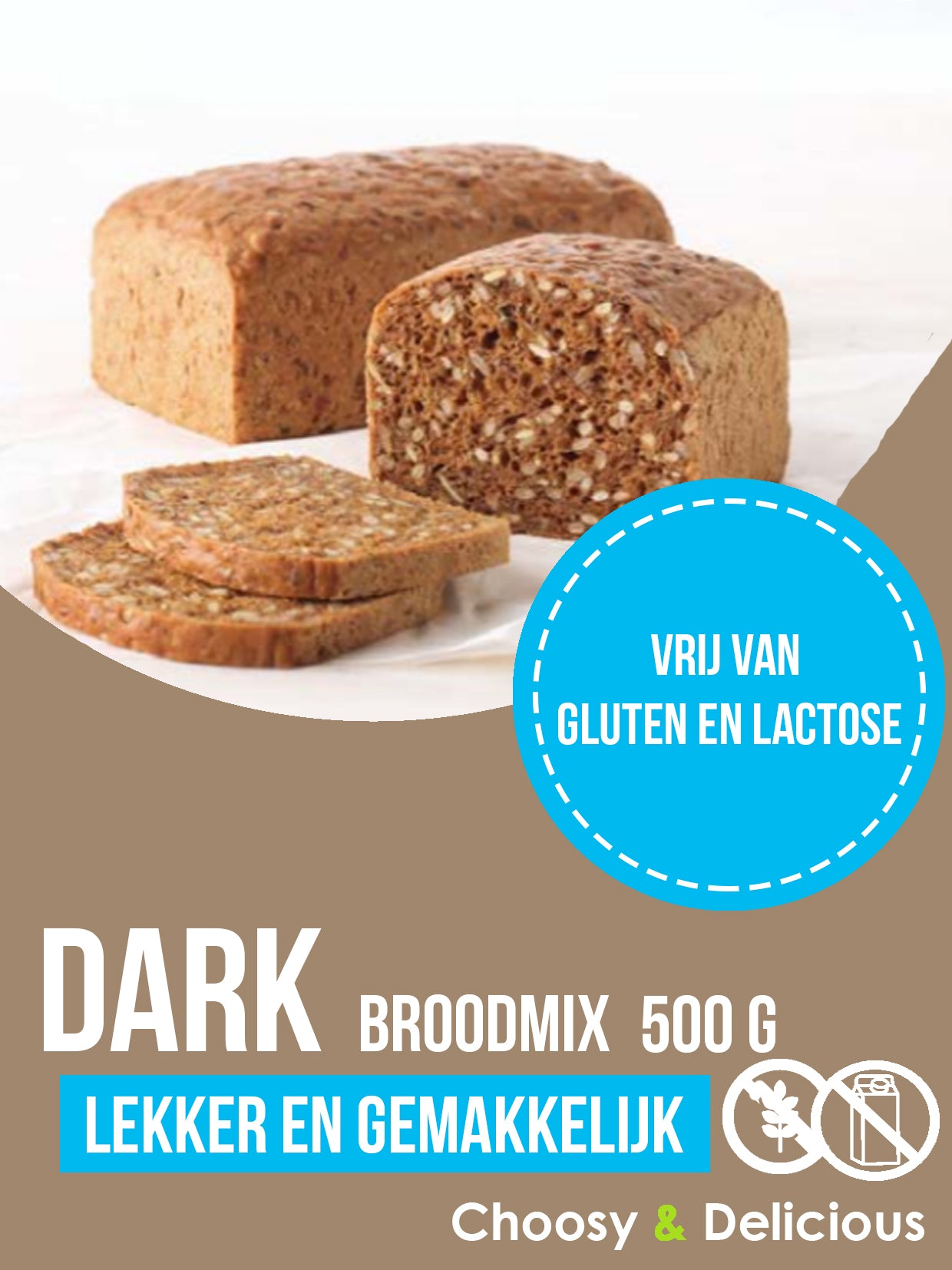 Dark broodmix - Gluten en Lactosevrij